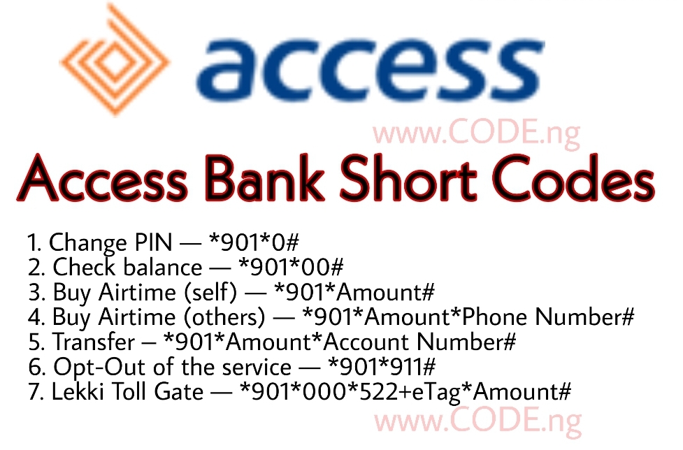 Access Bank Code