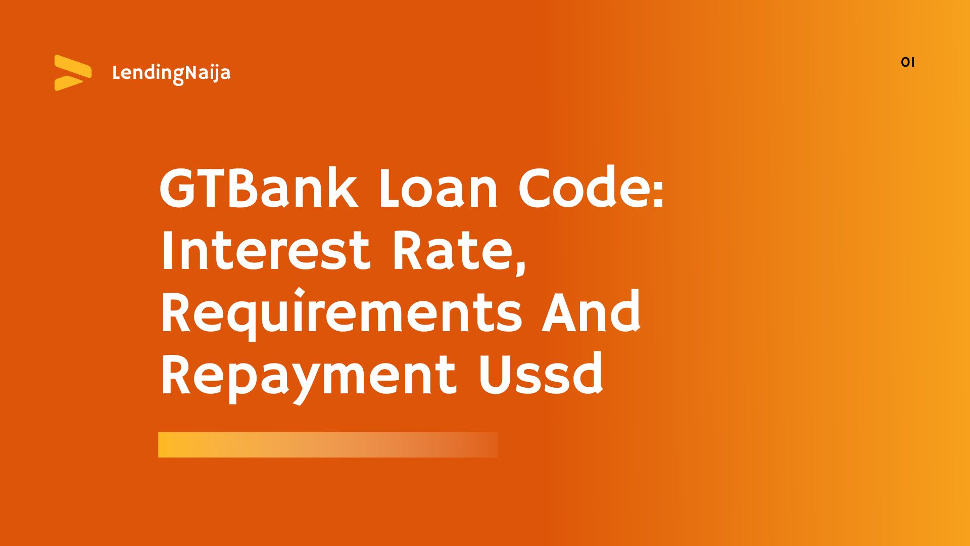 GTBank Loan Code Interest Rate Requirements And Repayment Ussd